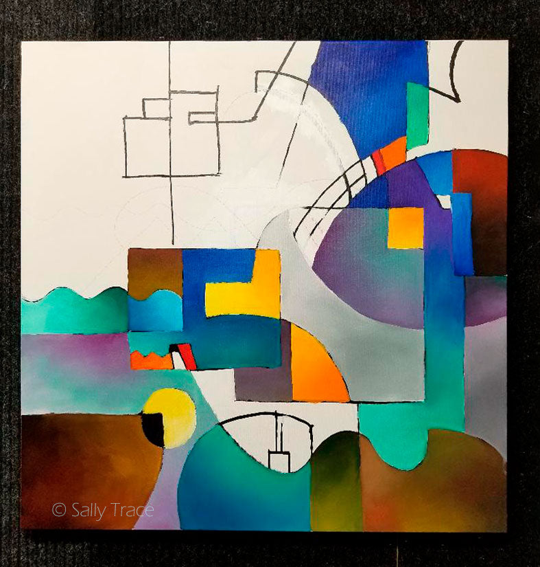 Farve er et sprog – Sally Trace abstrakte malerier